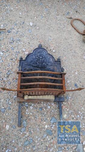 ANTIQUE FIRE SURROUND GRATE