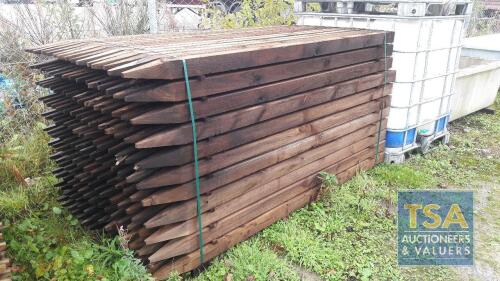 165 - 75 X 75 X 2.1 POINTED BROWN POSTS