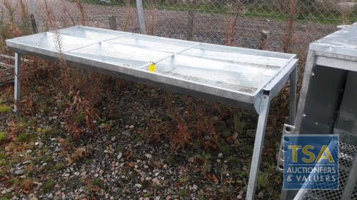 DOUBLE SIDED GALV CATTLE TROUGH