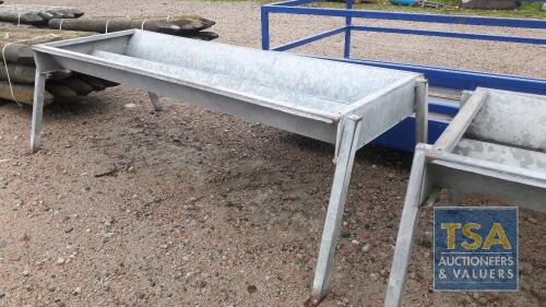 8 FT GALV CATTLE TROUGH