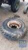 TRACTOR TRAILER TYRE WITH RIM 8 STUD 16/70/20