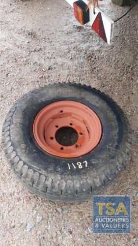 TRACTOR TRAILER TYRE WITH RIM 12.5/80/20