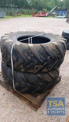 2 X 460/70 R24 TYRES