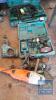 2 MAKITA HAMMERDRILLS, BIG GRINDER, SMALL GRINDER & DRILL