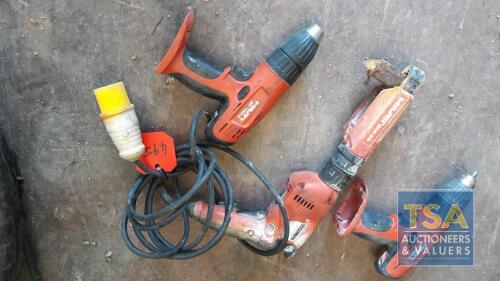 2 HILTI SV 150 A 1 HILTI SD45 SCREW DRIVER