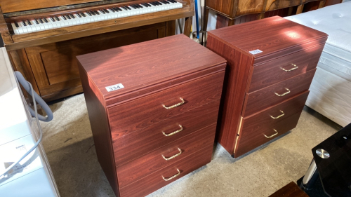 2 X 4 DRAWER CHESTS