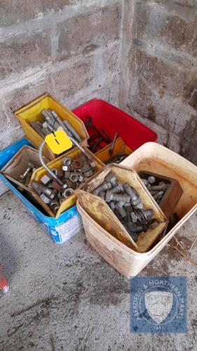 3 BOXES NUTS,BOLTS,PLIERS ETC