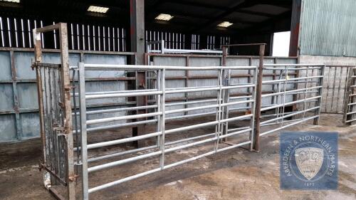 4 CATTLE HURDLES & RAKE GATE