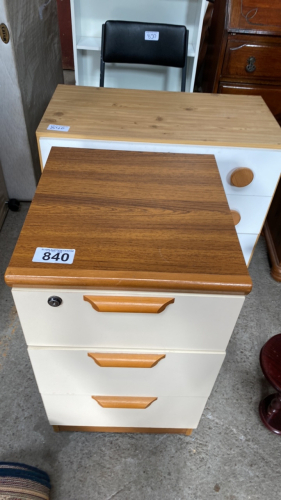 BEDSIDE CABINET CHEST DRAWERS & BOOKCASE