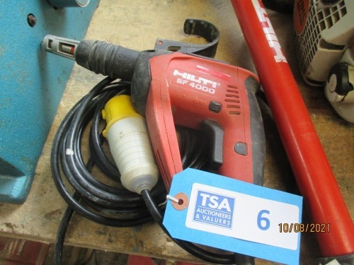 Hilti SF4000 Drill c/w Extension Bar - 110V