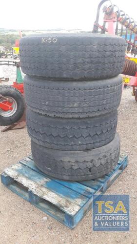 4 X 385/65R/22.5 TYRES