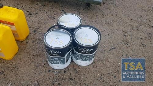 CROWN EPIMAL FLOOR PAINT RED 5L X 3