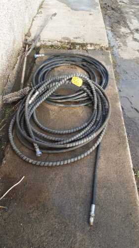 POWER WASHER HOSE WITH QUICK COUPLERS