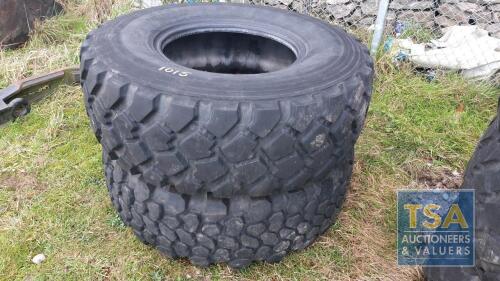 2 TYRES 365/80 R20