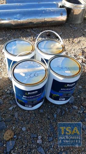 4 X 5L BOSTIK BLACK BITUMEN WATERPROOFER