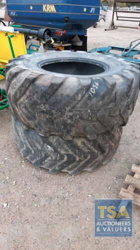 2 X TYRES 500/70/R24