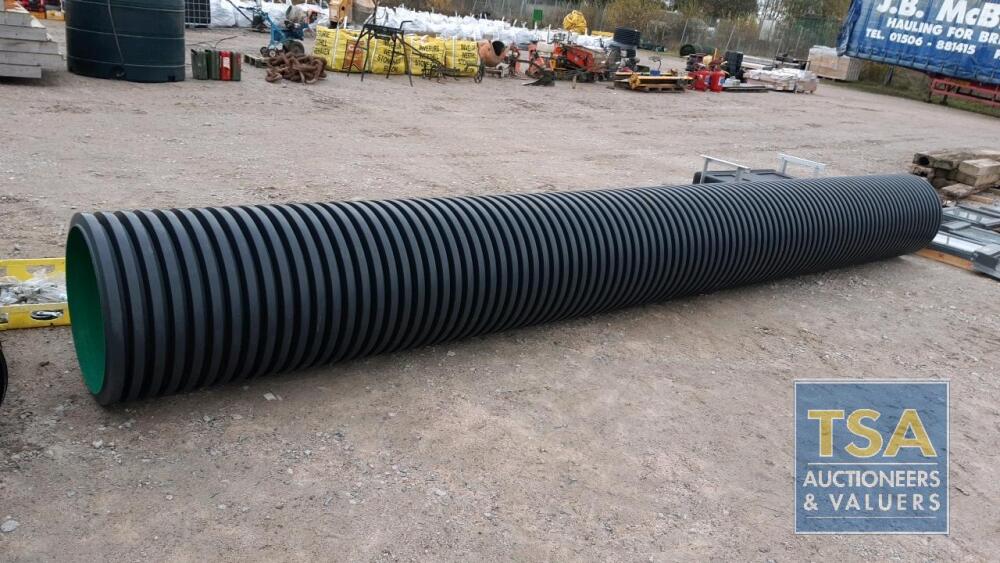 NAYLOR TWDR METRO DRAIN SOLD T/WALL PIPE P/E BBA 600MM X 6M