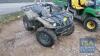 YAMAHA GRIZZLY 450 QUAD. 909hrs KEY IN P/CABIN. NON RUNNER