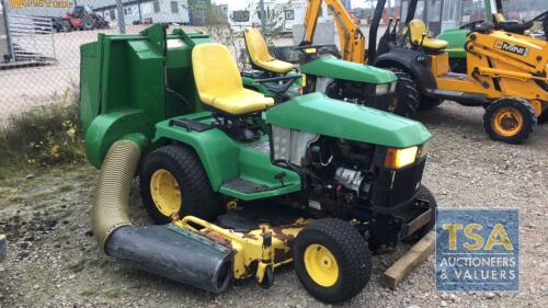 John Deere 455 lawn tractor, With Deck, Serial Number C042517, Plus VAT