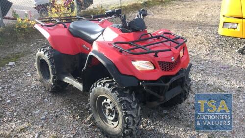 Suzuki Kingquad 400, Year 2013, 10095 miles, 1274 hours, Plus VAT