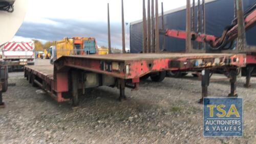 FAYMONVILLE P/STEER 3 AXLE STEP FRAME TRAILER (C267721) NO MOT YEAR 2008