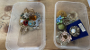 2 BOXES BROOCHES