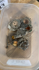 BOX SILVER BROOCHES & OTHERS