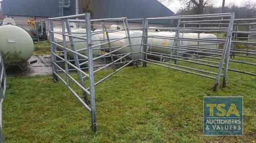 5 No. 10' x 5' Galvanised Cattle Handling Gates