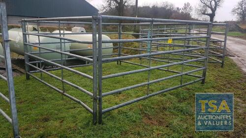 4 No. 10' x 5' Galvanised Cattle Handling Gates