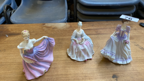 BOX 3 ROYAL DOULTON FIGURINES
