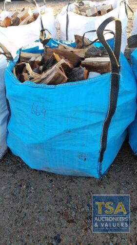 BULK BAG HARDWOOD FIREWOOD LOGS