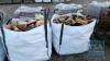 2 BAGS HARDWOOD FIREWOOD