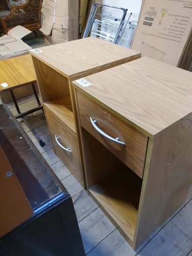 2 BEDSIDE CABINETS