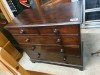 2 OVER 3 MAHOGANY CHEST DRAWERS