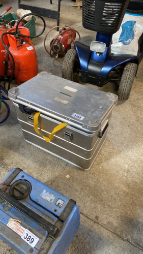 METAL BOX, SKI-ING GEAR ETC
