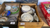 2 BOXES ASSORTED CHINA PLATES ETC