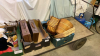 3 BOXES-CASES BASKETS SOFT TOYS SMALL CABINET CHAIR ETC