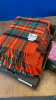 2 BOXES TRAVEL RUGS BEDSPREADS ETC