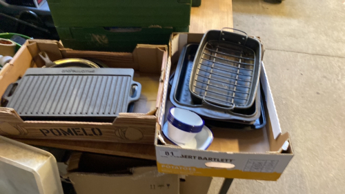 2 BOXES KITCHENWARE