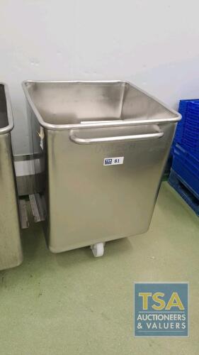 Unitech Stainless Steel Trolley Bin