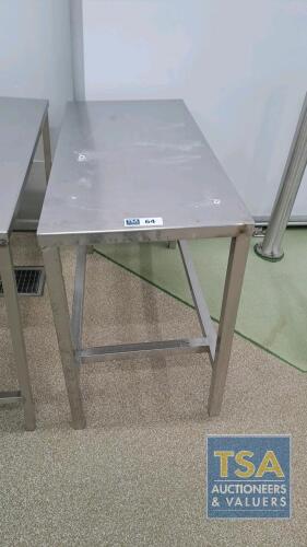 Stainless Steel Prep Table 1.18 x 0.55 x 0.85m