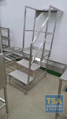 Stainless Steel Three Tread Steps