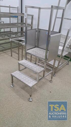 Stainless Stee Three Tread Steps