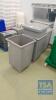 4 Grey Plastic Mobile Bins