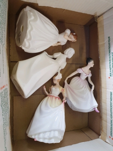 BOX 4 ROYAL DOULTON FIGURINES