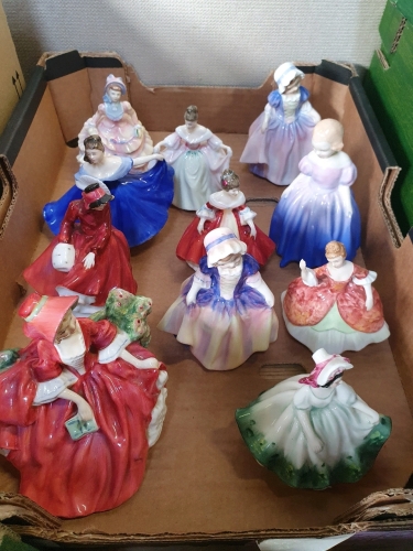 BOX 11 SMALL ROYAL DOULTON FIGURINES