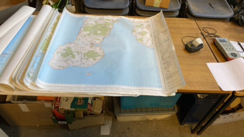 BOX O/S MAPS-SCOTTISH MAINLAND ETC