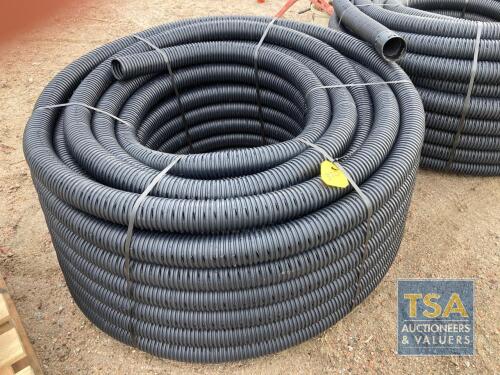 NAYLOR AGRI-DRAIN LAND DRAINAGE BLACK - PERFOR 100M X 80MM 68036