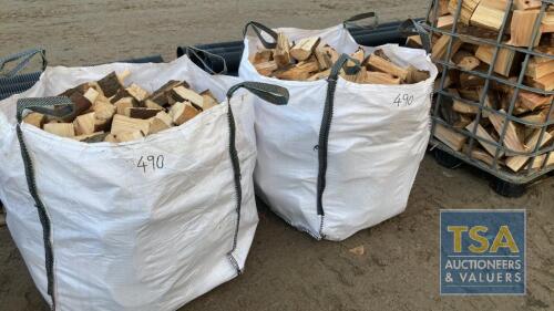 2 BULK BAGS SOFTWOOD FIREWOOD