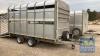 IFOR WILLIAMS DP120 TRAILER W/ SHEEP DECKS & CATTLE DIVISION